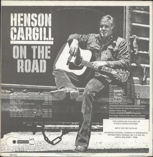 Henson Cargill On The Road vinyl LP album (LP record) US HNGLPON699663