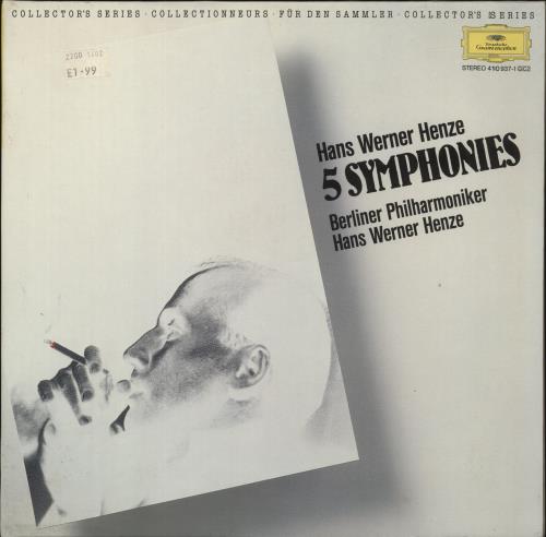 Henze Henze: 5 Symphonies 2-LP vinyl record set (Double LP Album) German HFP2LHE879907