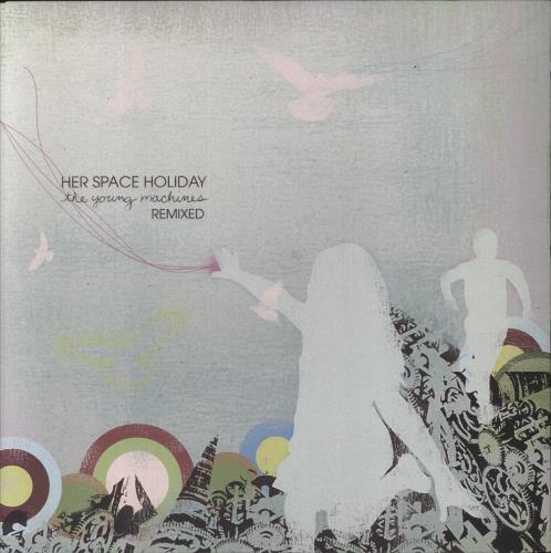 Her Space Holiday The Young Machines Remixed vinyl LP album (LP record) US HSPLPTH860416