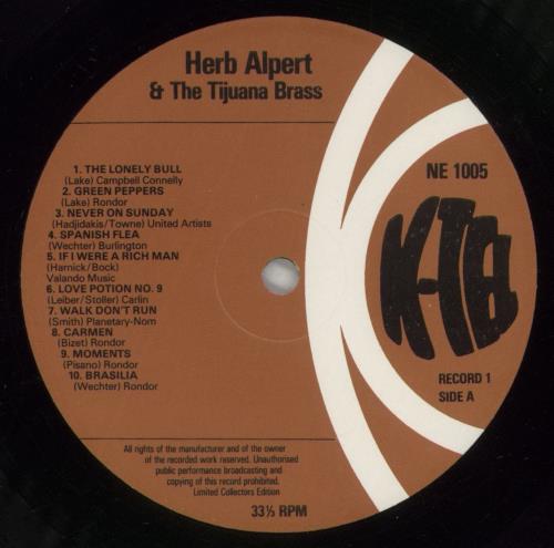Herb Alpert 40 Greatest 2-LP vinyl record set (Double LP Album) UK HBA2LGR285310