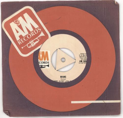 Herb Alpert Mame 7" vinyl single (7 inch record / 45) Zimbabwe HBA07MA719810
