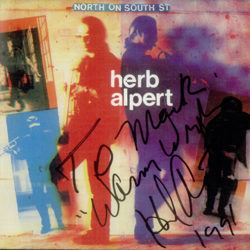 Herb Alpert North On South St - Autographed CD album (CDLP) US HBACDNO535517