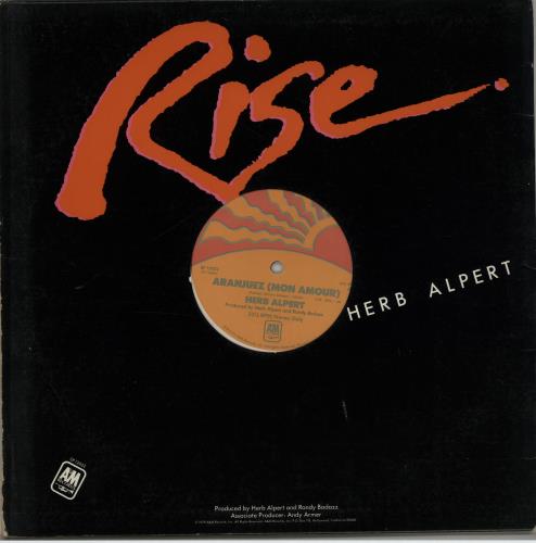 Herb Alpert Rise 12" vinyl single (12 inch record / Maxi-single) US HBA12RI648918