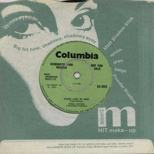 Herbal Mixture Machines - A Label 7" vinyl single (7 inch record / 45) UK 2ES07MA761408
