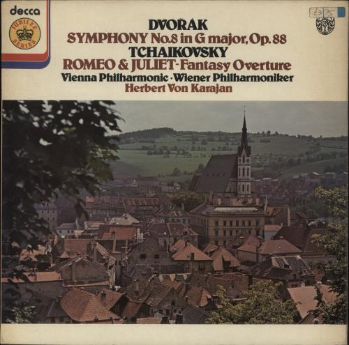 Herbert Von Karajan Dvor�k Symphony No.8 In G Major, Op.88 / Tchaikovsky Romeo & Juliet - Fantasy Overture vinyl LP album (LP record) UK HK3LPDV864403