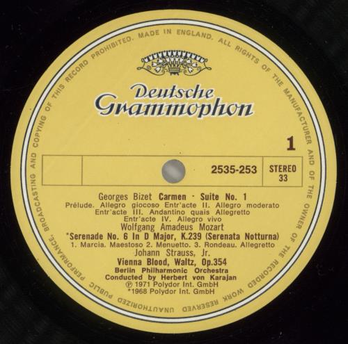 Herbert Von Karajan Hifi Karajan vinyl LP album (LP record) UK HK3LPHI875223