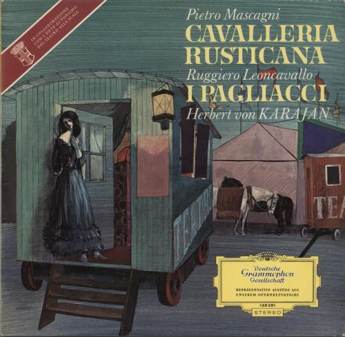 Herbert Von Karajan Mascagni: Cavalleria Rusticana / Leoncavallo: I Pagliacci vinyl LP album (LP record) German HK3LPMA875256