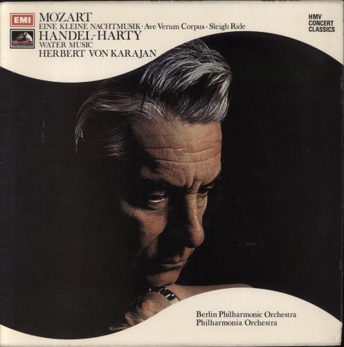 Herbert Von Karajan Mozart: Eine Kleine Nachtmusik, Ave Verum Corpus, Sleigh Ride / Handel: Water Music vinyl LP album (LP record) UK HK3LPMO852751
