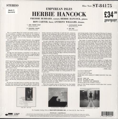 Herbie Hancock Empyrean Isles - 180 Gram vinyl LP album (LP record) UK HHALPEM831981