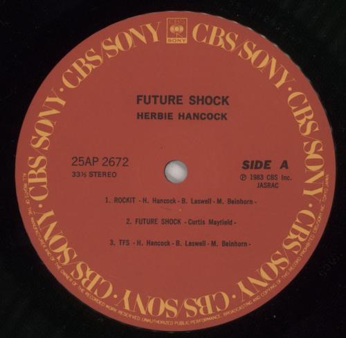 Herbie Hancock Future Shock vinyl LP album (LP record) Japanese HHALPFU464750