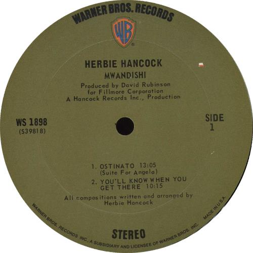 Herbie Hancock Mwandishi - 1st vinyl LP album (LP record) US HHALPMW573841