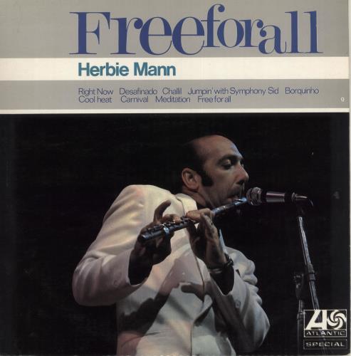 Herbie Mann Free For All vinyl LP album (LP record) UK HM1LPFR716215