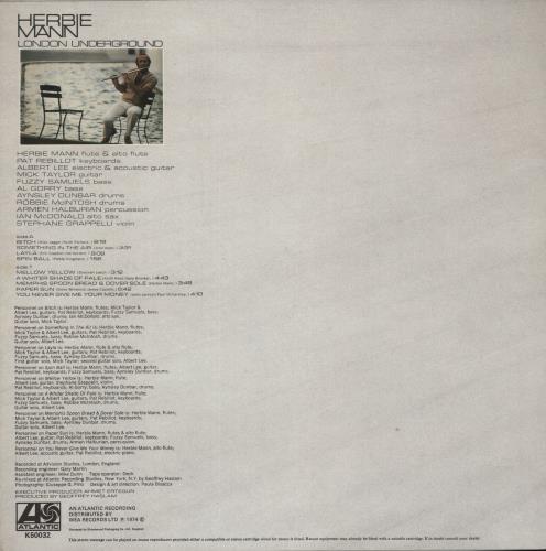 Herbie Mann London Underground vinyl LP album (LP record) UK HM1LPLO556219