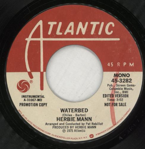 Herbie Mann Waterbed 7" vinyl single (7 inch record / 45) US HM107WA872530