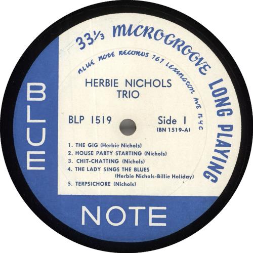Herbie Nichols Herbie Nichols Trio vinyl LP album (LP record) US HNILPHE735874