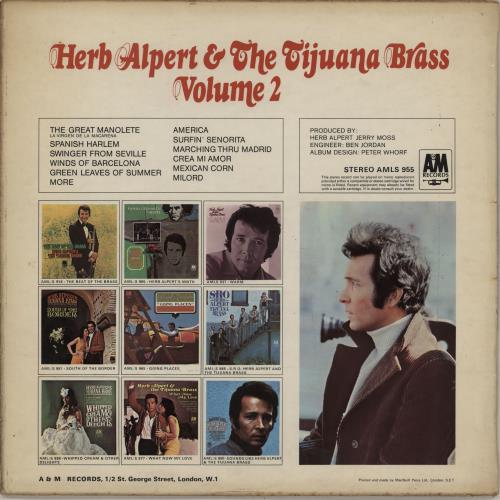 Herb Alpert Volume 2 UK vinyl LP album (LP record) (752563)