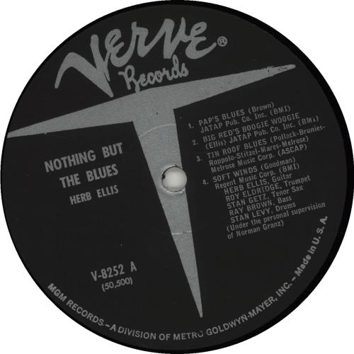Herb Ellis Nothing But The Blues 2nd US vinyl LP album (LP record