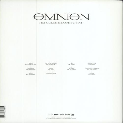 Hercules And Love Affair Omnion - Clear Vinyl 2-LP vinyl record set (Double LP Album) UK HEU2LOM780621