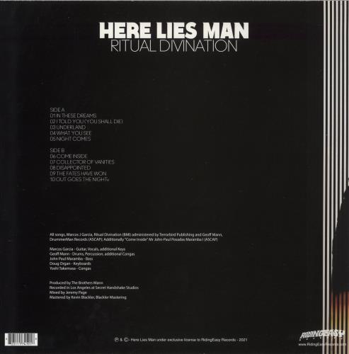 Here Lies Man Ritual Divination - Clear High Melt Orange/Yellow/Red Vinyl vinyl LP album (LP record) US 4EZLPRI873119