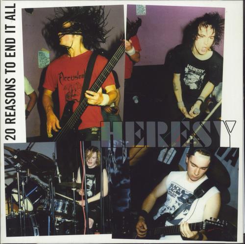 Heresy 20 Reasons To End It All - Red Translucent Vinyl vinyl LP album (LP record) UK HJ1LPRE832269
