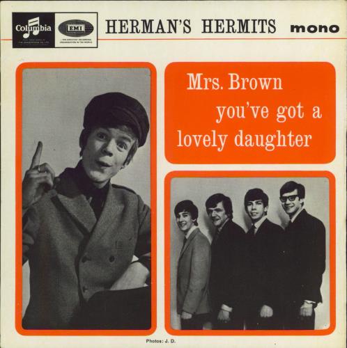 Herman's Hermits Mrs Brown You've Got A Lovely Daughter UK 7" vinyl - Herman's Hermits Mrs Brown You Ve Got A Lovely Daughter