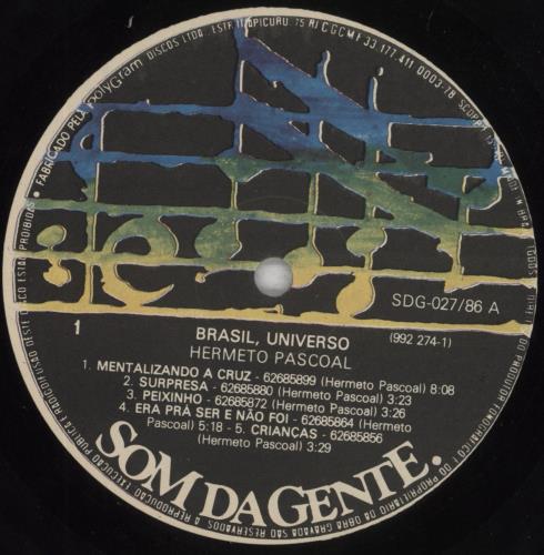 Hermeto Pascoal Brasil Universo vinyl LP album (LP record) Brazilian H1RLPBR824874