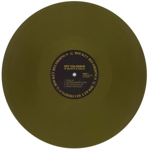 Hey Colossus In Black And Gold - Gold Vinyl vinyl LP album (LP record) UK I20LPIN865366
