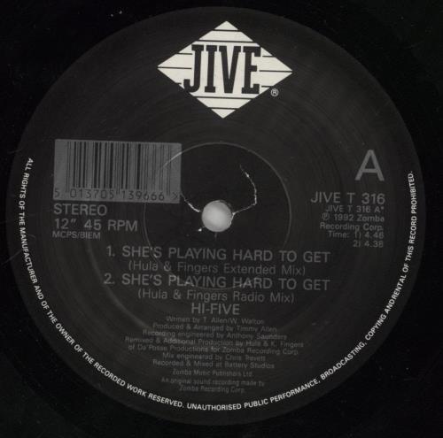 Hi-Five She's Playing Hard To Get vinyl LP album (LP record) UK H-1LPSH861319