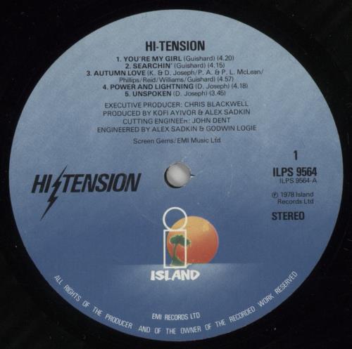 Hi-Tension Hi-Tension + Poster & Hype-stickered sleeve vinyl LP album (LP record) UK H-2LPHI401178