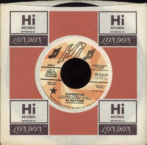 Hi Rhythm Superstar 7" vinyl single (7 inch record / 45) US Q1F07SU705372
