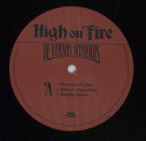 High On Fire De Vermis Mysteriis 2-LP vinyl record set (Double LP Album) US O3J2LDE867226