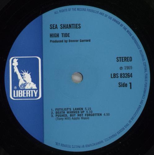High Tide Sea Shanties - 1st - VG vinyl LP album (LP record) UK HKGLPSE632422