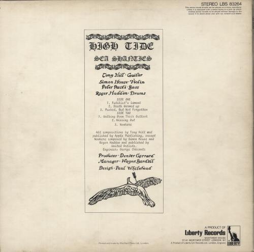 High Tide Sea Shanties - 1st - VG vinyl LP album (LP record) UK HKGLPSE632422