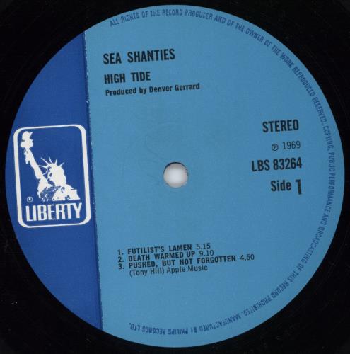 High Tide Sea Shanties - 1st vinyl LP album (LP record) UK HKGLPSE597328