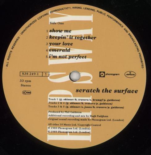 Hipsway Surface vinyl LP album (LP record) UK HIPLPSU817938