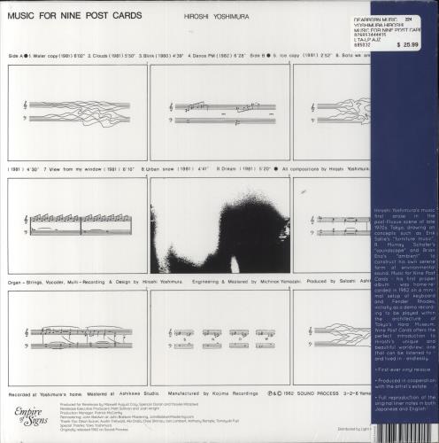 Hiroshi Yoshimura Music For Nine Post Cards - shrink vinyl LP album (LP record) US 35ULPMU856713
