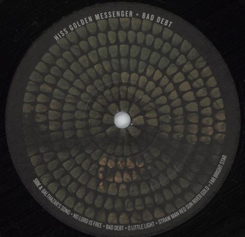 Hiss Golden Messenger Bad Debt vinyl LP album (LP record) US 3O0LPBA880334