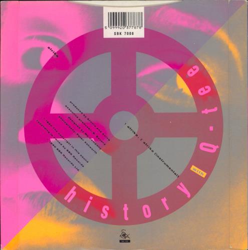 History Afrika 7" vinyl single (7 inch record / 45) UK 38207AF776415