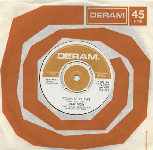 Hoagy Pogey Wedding Of The Year 7" vinyl single (7 inch record / 45) UK HD307WE452179