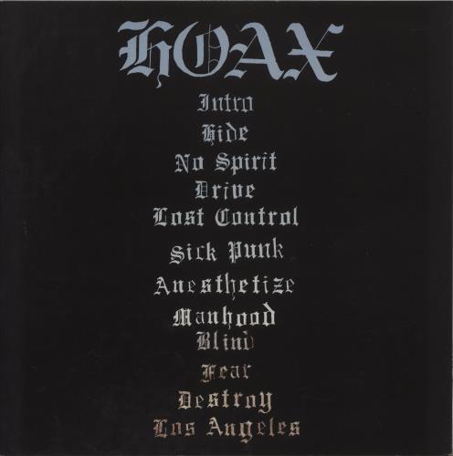 Hoax Hoax vinyl LP album (LP record) UK 93FLPHO879600