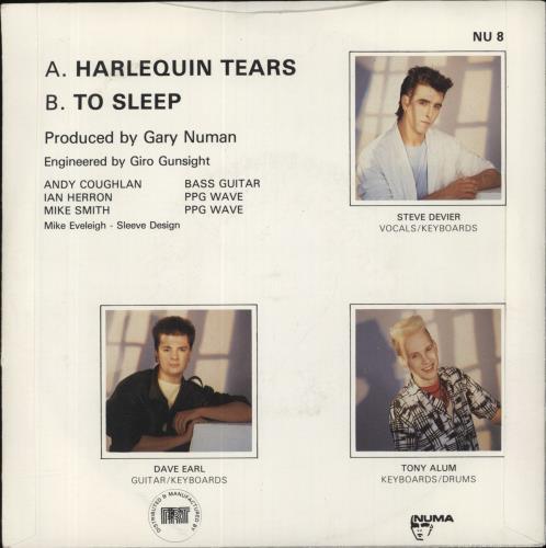 Hohokam Harlequin Tears 7" vinyl single (7 inch record / 45) UK HOH07HA192274