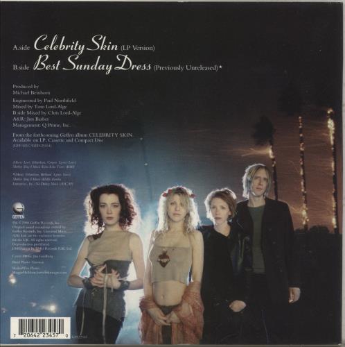 Hole Celebrity Skin 7" vinyl single (7 inch record / 45) UK HLE07CE237275