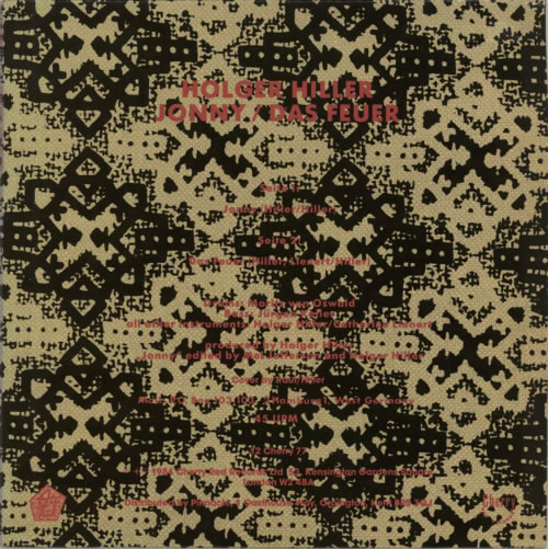 Holger Hiller Jonny 12" vinyl single (12 inch record / Maxi-single) French HD712JO618964