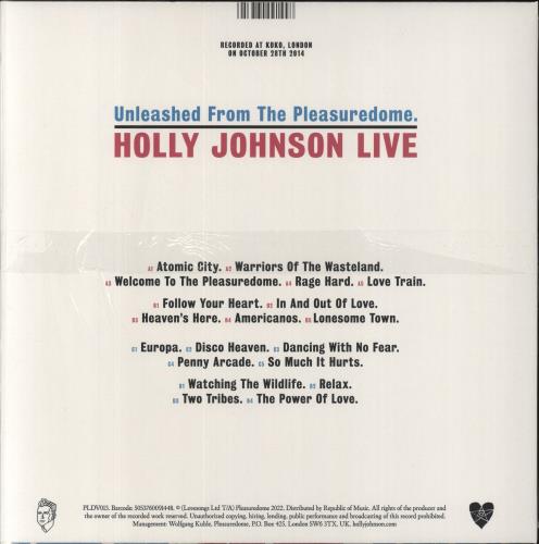 Holly Johnson Unleashed From The Pleasuredome - White Vinyl - Shrink 2-LP vinyl record set (Double LP Album) UK HJO2LUN854701
