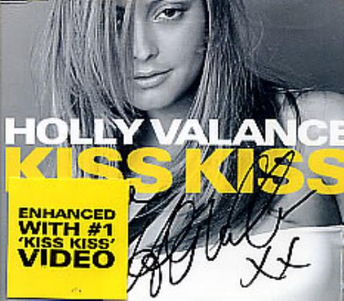 Holly Valance Kiss Kiss - Autographed CD single (CD5 / 5") UK HVAC5KI277602