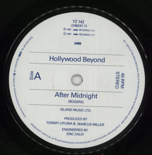 Hollywood Beyond After Midnight 7" vinyl single (7 inch record / 45) UK HBY07AF865185
