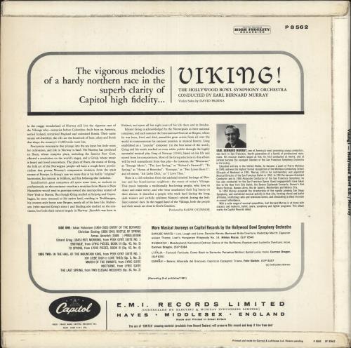 Hollywood Bowl Orchestra Viking! vinyl LP album (LP record) UK HPOLPVI721040