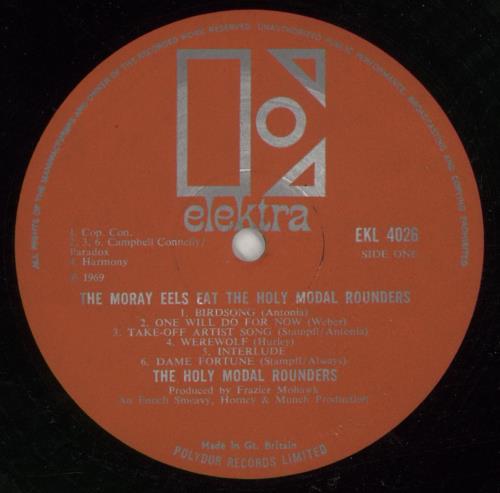 Holy Modal Rounders The Moray Eels Eat The Holy Modal Rounders vinyl LP album (LP record) UK HMRLPTH609607