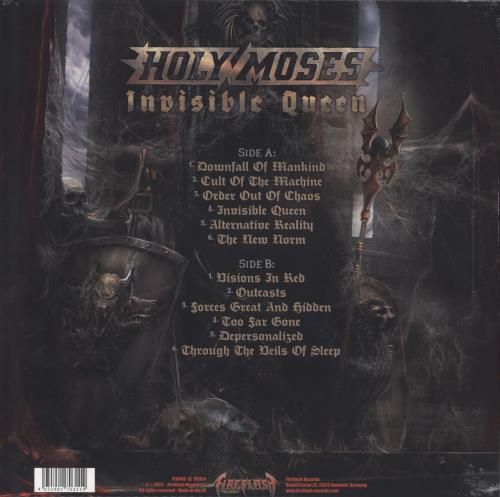 Holy Moses Invisible Queen - Red & Black Marbled - Sealed vinyl LP album (LP record) German 4P6LPIN813158