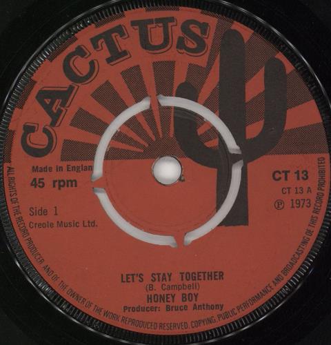 Honey Boy Let's Stay Together 7" vinyl single (7 inch record / 45) UK H8Z07LE722087